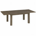 Table à manger extensible en bois de chêne brun