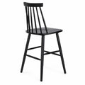 Tabouret de bar en bois noir 75 cm