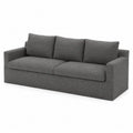 Canapé tissu gris 3 places